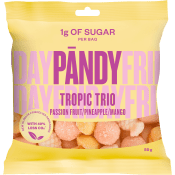 Godispåse Tropic Trio Ananas, Passionsfrukt och mango 50g Pändy.