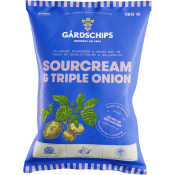 Sourcream & triple onion 150g Gårdschips.