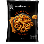 Pommes frites Twister fries seasoned Fryst 600g Lamb weston.
