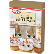 Bakdekoration Unicorn Sugar Faces 10g Dr. Oetker.