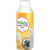 Vaniljvisp 12% 2,5dl Milda.