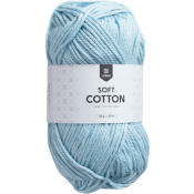 Garn Soft Cotton Ljusblå 50g Järbo.