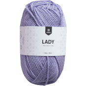 Garn Lady Syrenlila 50g Järbo.