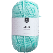 Garn Lady Ljus Turkosgrön 50g Järbo.