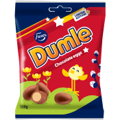 Påskägg Dumle Mjölkchoklad med dumlekola 130g Fazer.