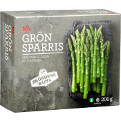 Grön sparris Fryst 200g ICA.