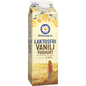 Yoghurt Vanilj Laktosfri 2,5% 1000g Skånemejerier.