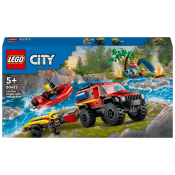 LEGO City 4x4 Brandbil med räddningsbåt 60412.