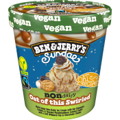 Glass Sundae Oat of this Swirled ND 427ml Ben & Jerrys.