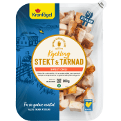 Kyckling Färsk Sweet Chili Stekt & Tärnad 200g Kronfågel.