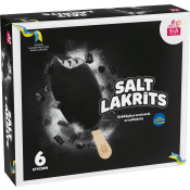 Gräddglass Saltlakrits 6-p 600ml Sia Glass.