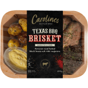 Färdigmat Texas BBQ Brisket med Ugnsrostad Potatis 400g Carolines Saltsjö-Boo.