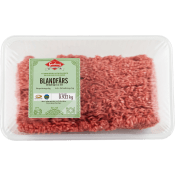 Blandfärs 50% fläskkött, 50% nötkött ca 1kg Skövde slakteri.