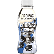 Proteinmilkshake ProPud Cookies N´Cream Laktosfri 1,5% 330ml NJIE.