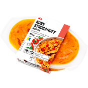 Färdigmat Korvstroganoff med Ris 400g ICA.