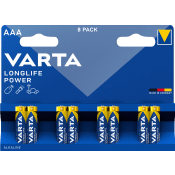 Batteri Longlife power AAA 8-p.