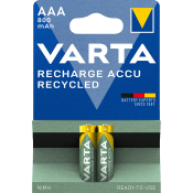 Batteri ReCharge AAA 800mAh 2-p.
