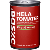Hela skalade tomater 400g ICA Basic.