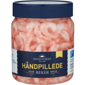 Handskalade räkor i lake..