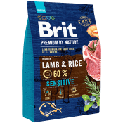 Hundmat Sensitive Lamb 3000 Gram Brit Premium.