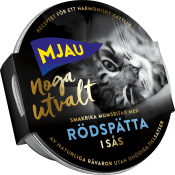Kattmat Våt Noga utvalt Rödspätta 85g Mjau.