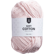 Garn Soft Cotton 50g Ljusrosa Järbo.