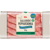 Gallerrökt Pepparskinka 120g ICA.