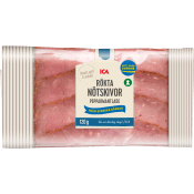Nötskivor Rökta Pepparmantlade 120g ICA.