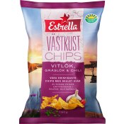 Västkustchips Vitlök Gräslök Chili 180g Estrella.