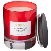 X-mas All I Want scented candle.