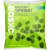 Spenat Hackad Fryst 1kg ICA Basic.