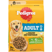 Hundmat Adult Fågel med fjäderfä och grönsaker 3000 Gram Pedigree.