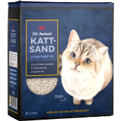 Kattsand Vit bentonit Utan parfym 6l ICA.