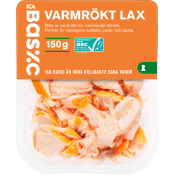Varmrökt lax 150g ICA Basic.