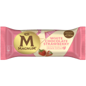 Glass White chocolate strawberry 1-p Magnum.
