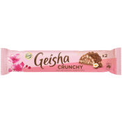 Chokladstycksak Geisha Crunchy Hasselnötsnougat 50g Fazer.