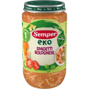 Barnmat Spagetti bolognese Eko 1år 235g Semper.