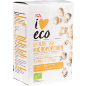 Mikropopcorn Saltade 3-p 270g ICA I love eco.
