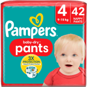 Byxblöjor Baby Dry Pants Strl 4 9-15kg 42-p Pampers.