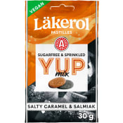 Pastiller YUP Mix Salt karamell & salmiak 30g Läkerol.