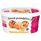 Gräddglass Apelsinchoklad 1,5l SIA Glass.