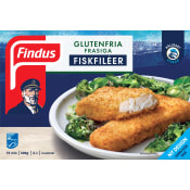 Frasiga fiskfiléer Glutenfria 340g Findus.