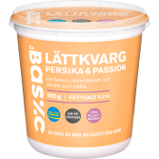 Kvarg Persika & Passion 0,2% 900g ICA Basic.