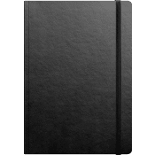 Anteckningsbok soft svart A5 exkl PVC.