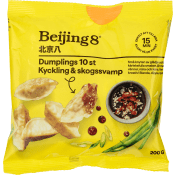 Beijing8 Dumplings 10 st Kyckling & Skogssvamp.