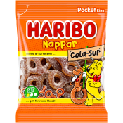 Godis Nappar Cola Sur 70g Haribo.