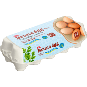 Ägg M/L Frigående Bruna 10-p ICA.