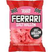 Godis Ferrari Salt hallon 120g Toms.