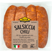 Färskkorv Salsiccia Chili 92% Kötthalt 200g Zeta.