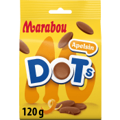 Chokladpåse DOTs Apelsin 120g Marabou.